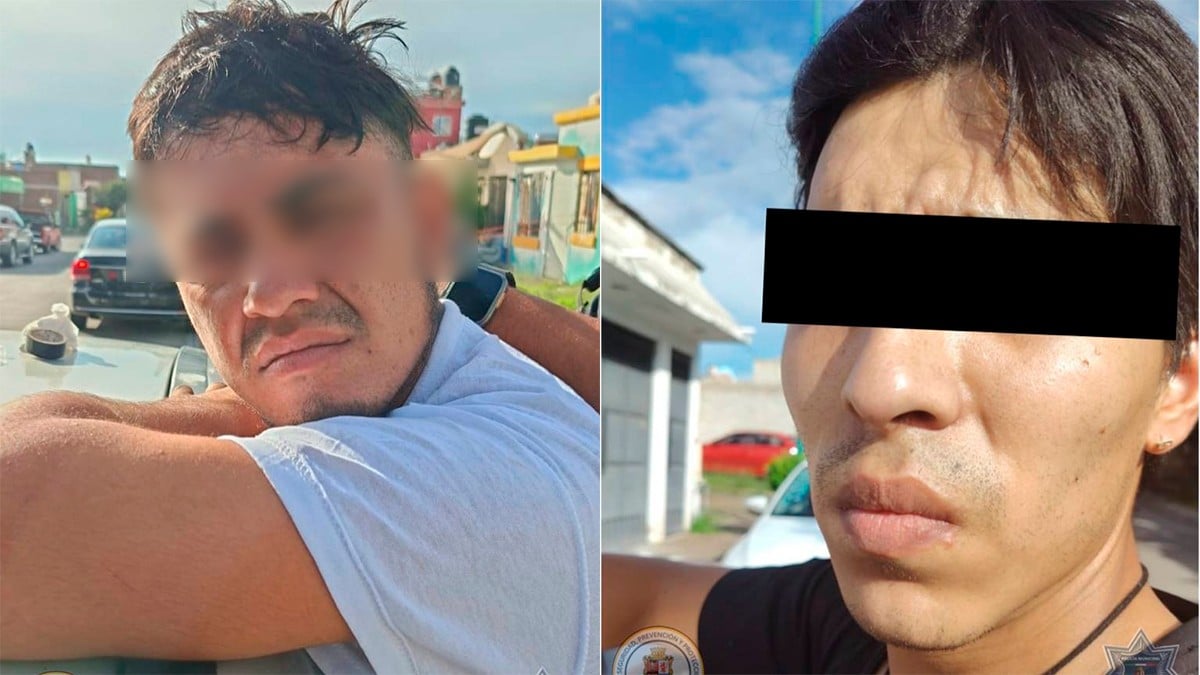 Detienen a dos hombres por robo de carro y portación de un arma hechiza