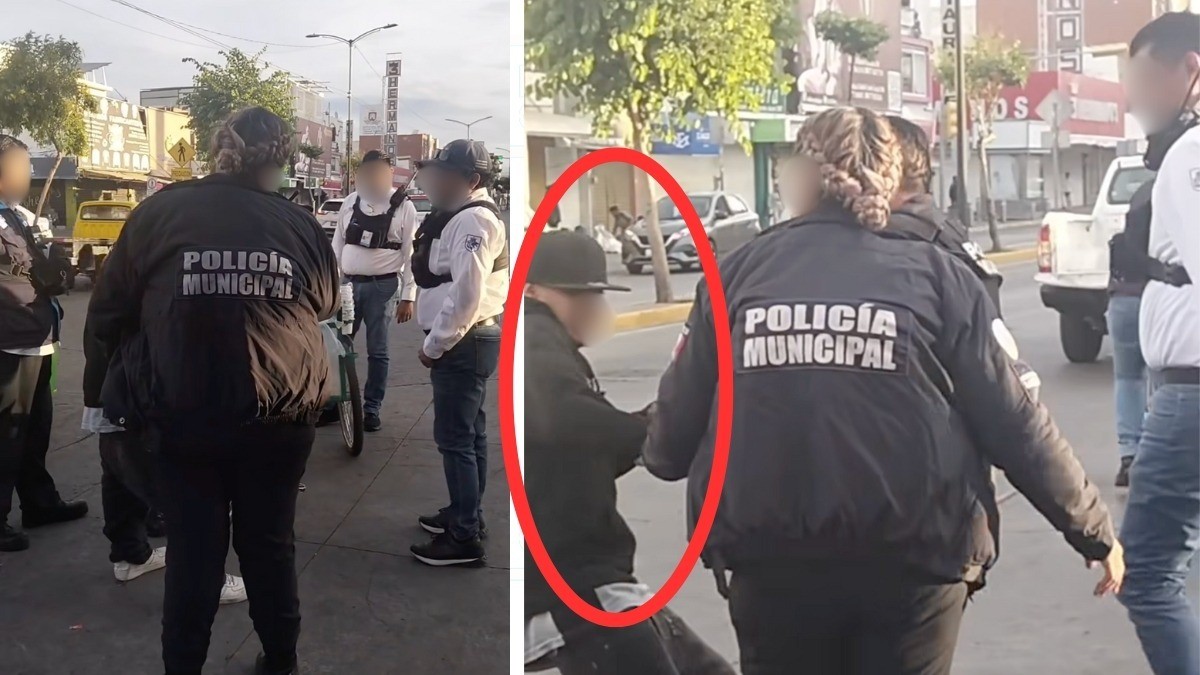 VIDEO “Baja tu vaporera, jovenazo” Quitan carrito de tamales a vendedor sin permiso