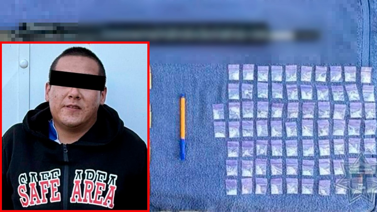 Policía detiene a Bernardo que bebía en la calle; llevaba droga y un arma de alto calibre