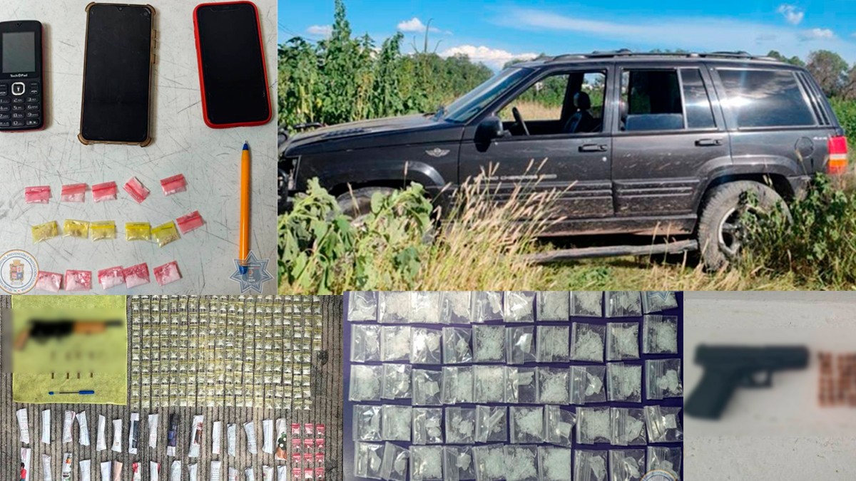 Asegura Policía más de 11 mil dosis de droga y detiene a 2 mil 419 personas en una semana
