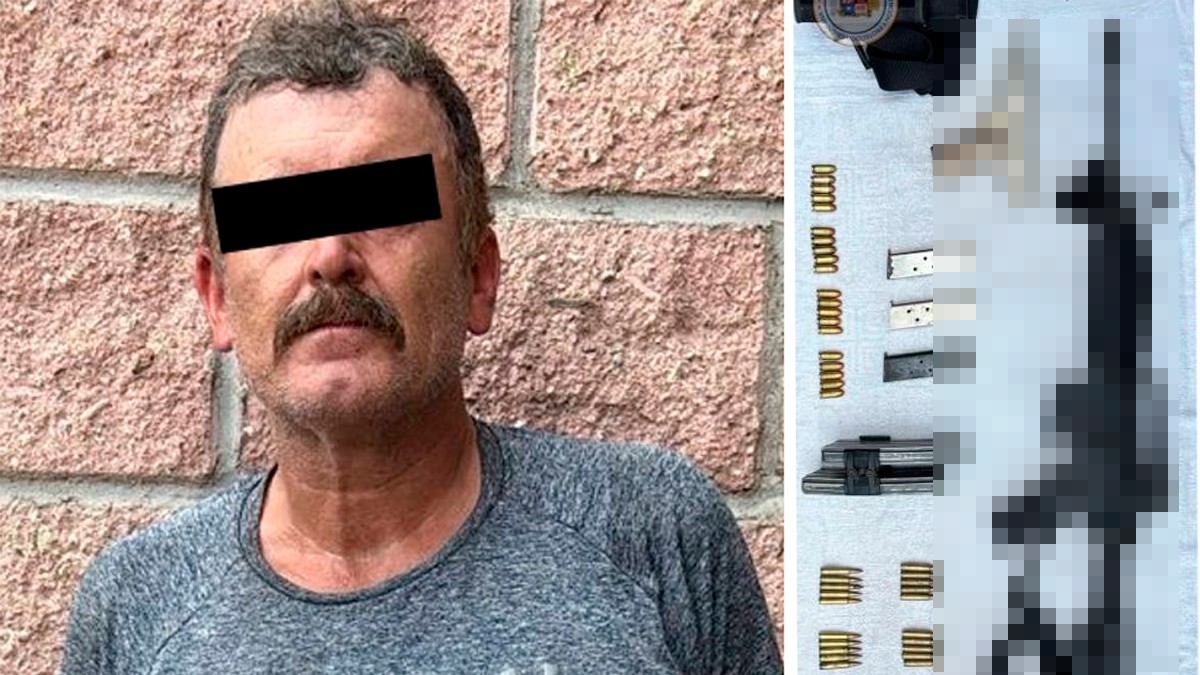 Reportan disparos y la Policía detiene a hombre con armas de uso exclusivo del Ejército