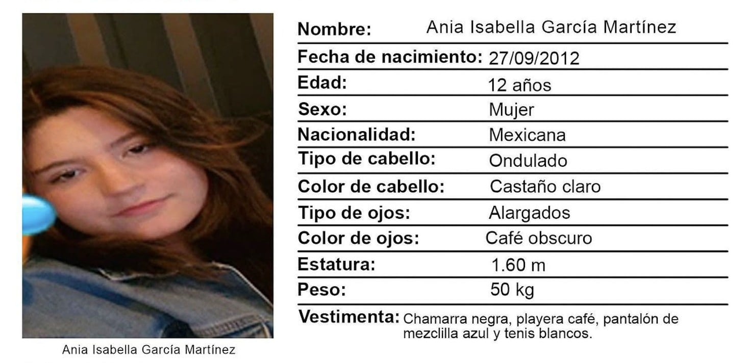 ¡Ayúdanos a encontrarla! Desaparece Ania Isabella en León, apenas tiene 12 años