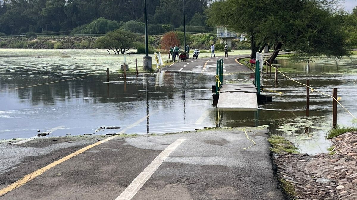 ¡Lleno de agua! Parque Metropolitano, cerrado en partes por lluvias