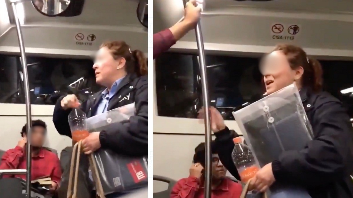 VIDEO Reviven video de Lady Herpes, la mujer golpeó a pasajero por tener infección ocular