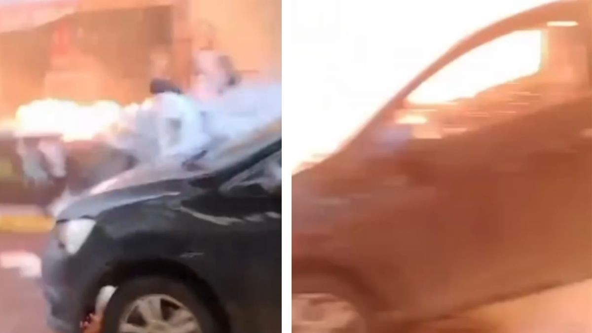 VIDEO Así fue el momento en que transformador explotó en León 