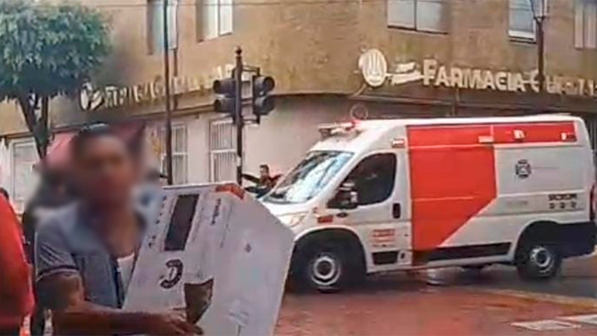 Elemento de policía resultó lesionada al rescatar a una menor tras explosión en la Juárez