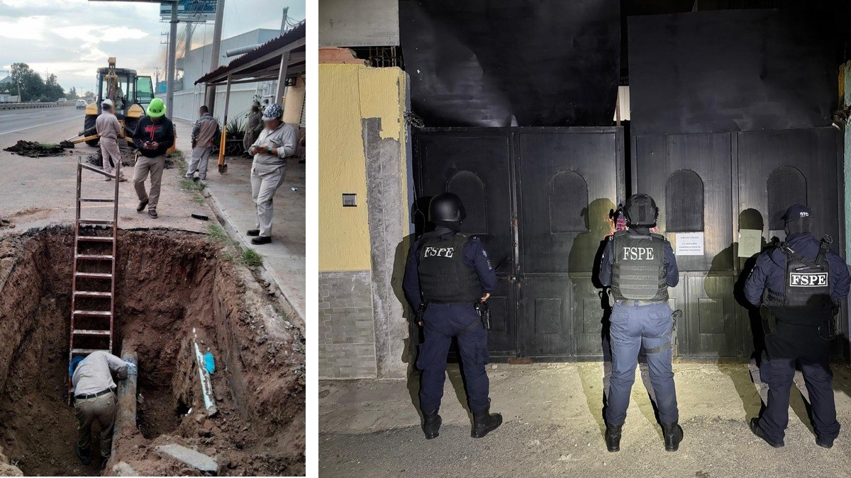 Aseguran droga y dos tomas clandestinas de huachicol tras cateo a este inmueble