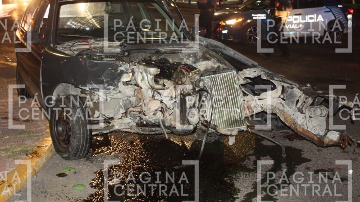¡Fuerte persecución! Conductor provoca accidente cuando huía de la policía 