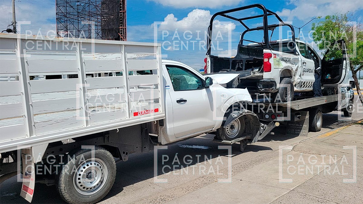 Fallece elemento de la Guardia Nacional tras choque en el bulevar Paseo de Jerez