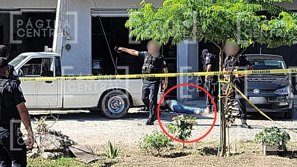 Matan a ‘Toño’ a balazos, su cuerpo quedó tirado bocabajo afuera de una vulcanizadora
