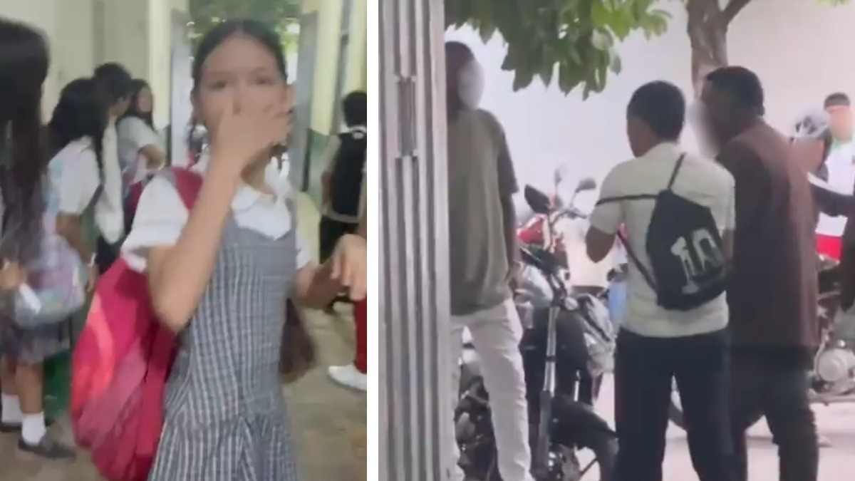 VIDEO Papás entran furiosos a una escuela para enfrentar a alumno que molestaba a su hija