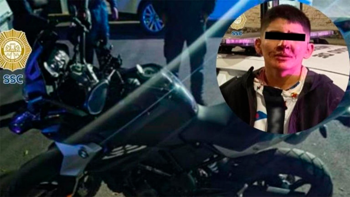 Papá atropella a asaltante que intentó robarle la motocicleta a su hijo