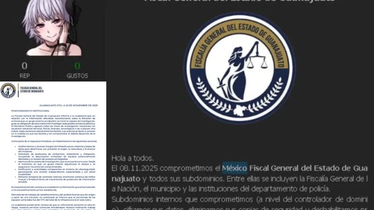 FGE investiga presunto ciberataque tras filtración masiva de datos