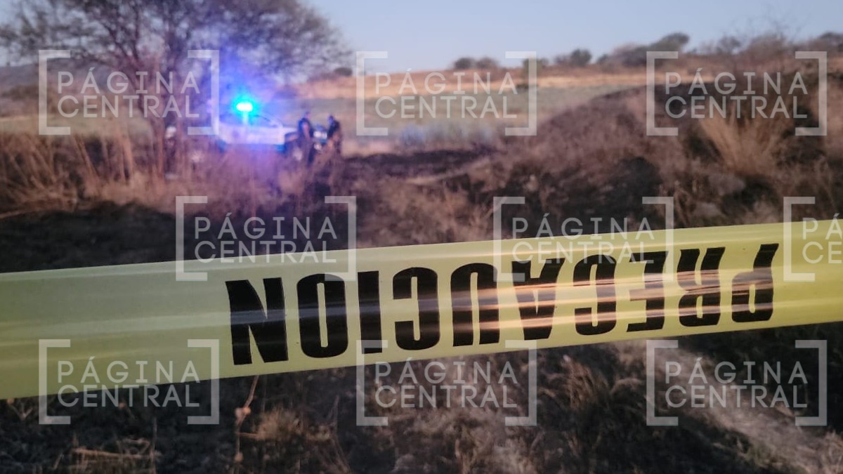 Hallan cuerpo calcinado en zona parcelaria; fue hasta un segundo reporte que lo encontraron
