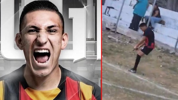 VIDEO Exfutbolista profesional es captado sacando un arma durante una riña en un partido