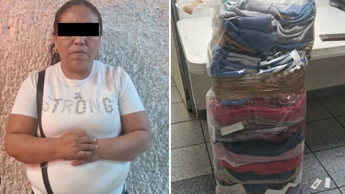 Detienen a mujer por robar ropa en tienda; suma al menos 7 arrestos por el mismo delito
