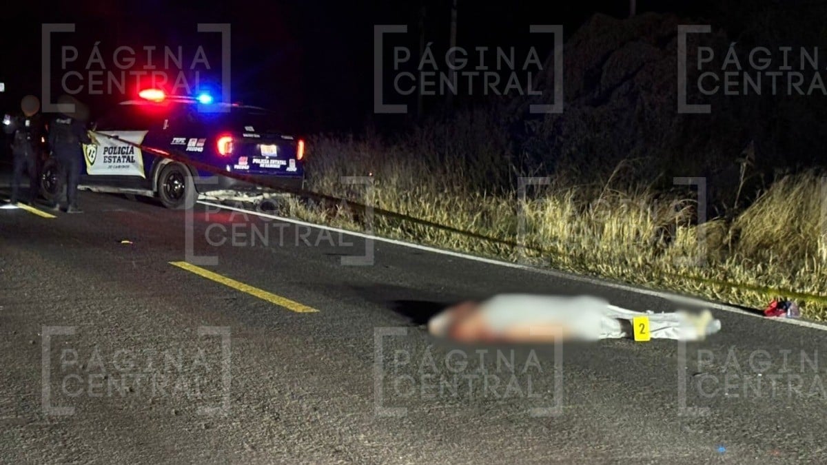 ¡Fatal! Hombre murió atropellado por auto ‘fantasma’, su cuerpo quedó a media carretera