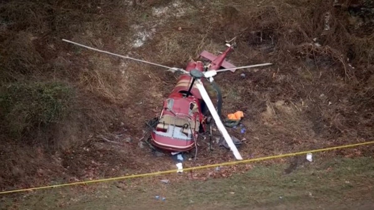 ¡Tragedia aérea! Chocan dos helicópteros en pleno vuelo, hay muertos y heridos