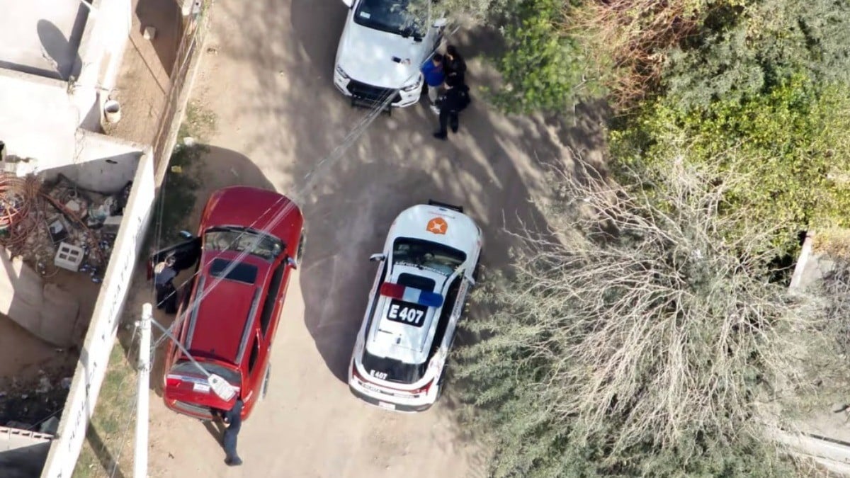 Con drones, policías localizan camioneta robada y detienen al presunto ladrón