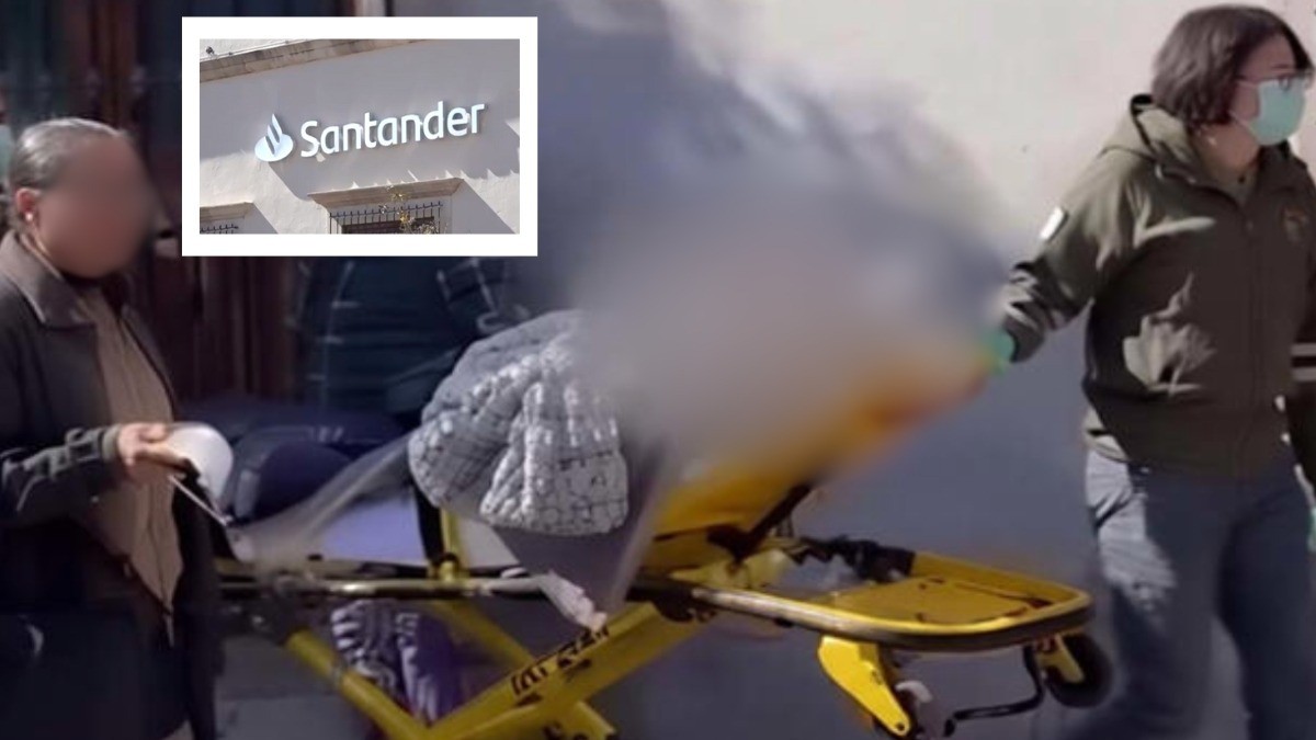 VIDEO ¡Los bancos SE PASAN! Obligan a ancianita de 101 años a ir en ambulancia a sucursal