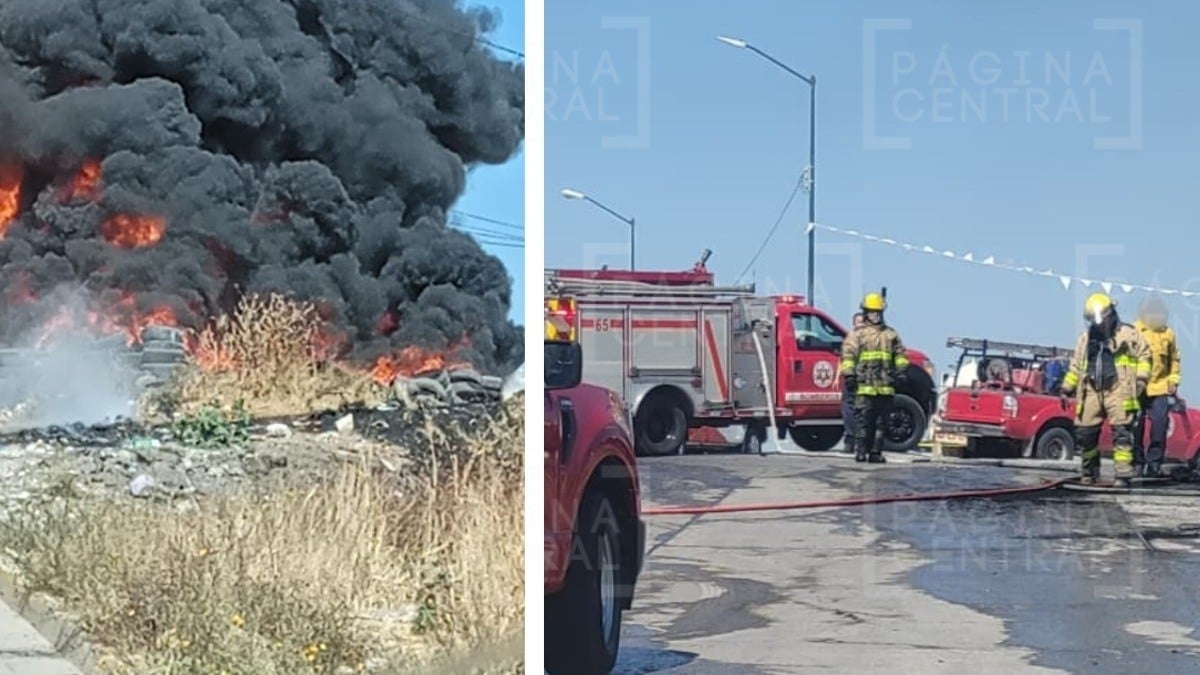 “El señor salió a comer” Voraz incendio arrasa con 200 llantas en lote del Aristóteles