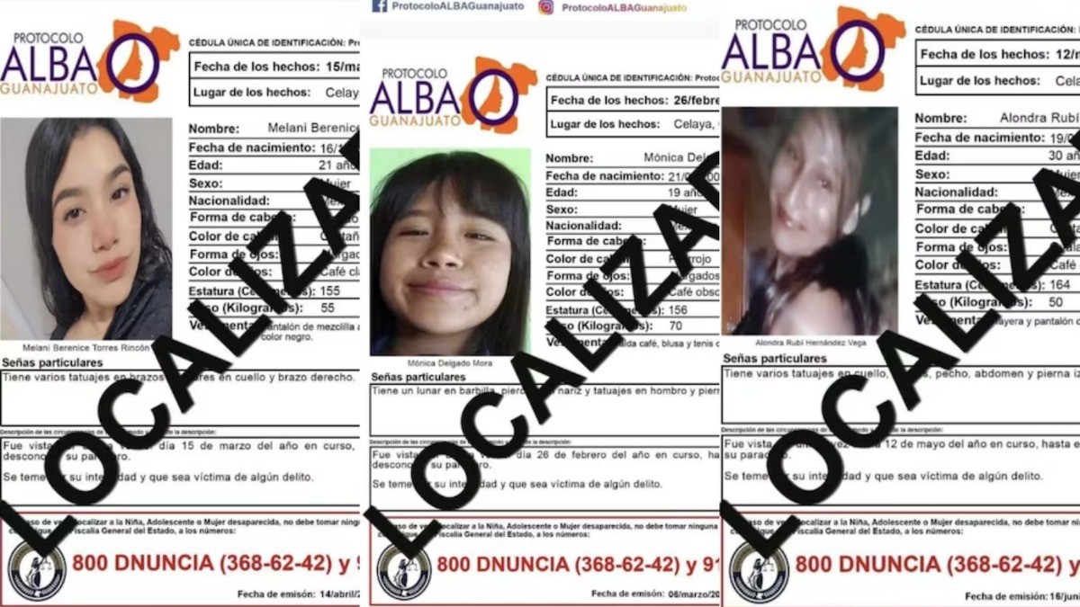 Trágico hallazgo en Guanajuato: Localizan sin vida a cinco jóvenes desaparecidas