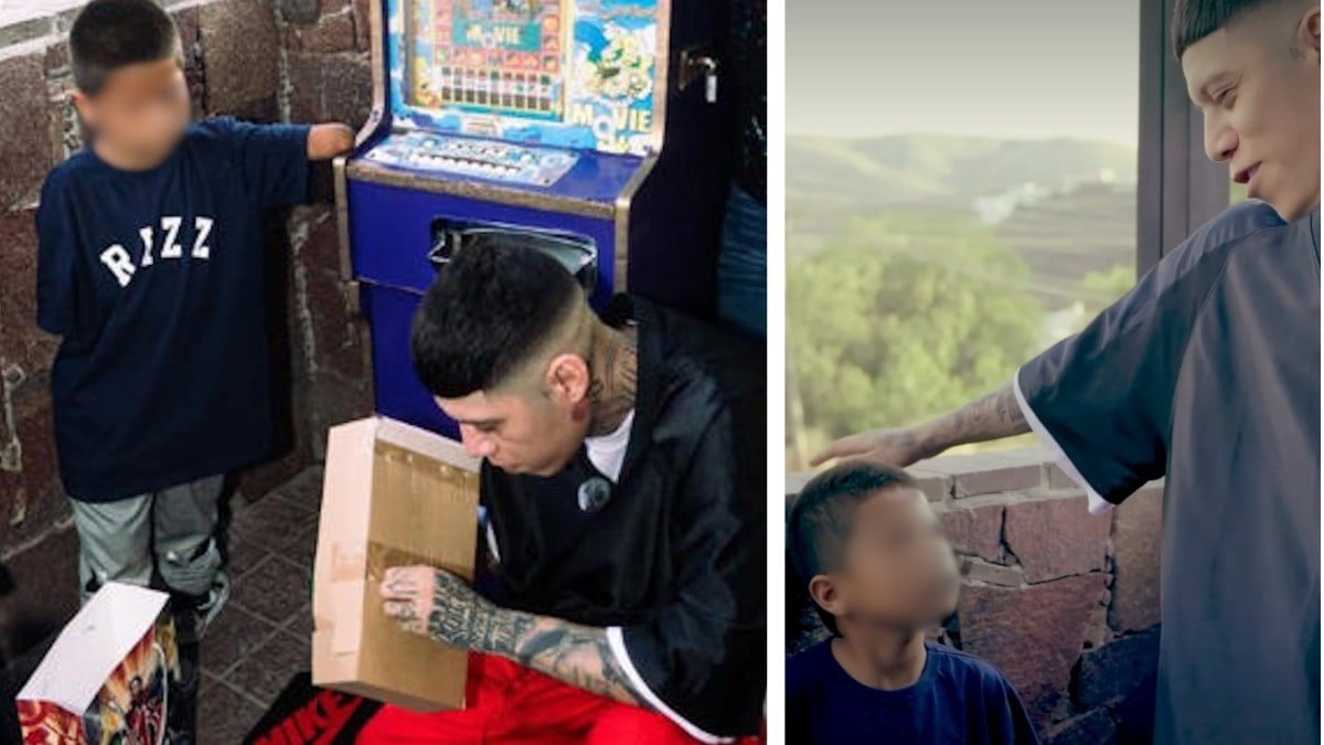 VIDEOS “Échele ganas, no se agüite” Santa Fe Klan visita a Miguelito y ayuda con sus prótesis