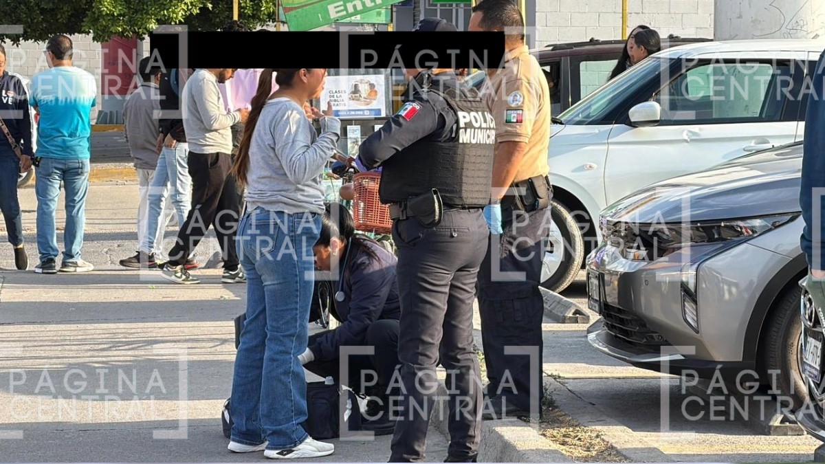 Atropellada en Haciendas Echeveste: Ciclista es aventada por auto