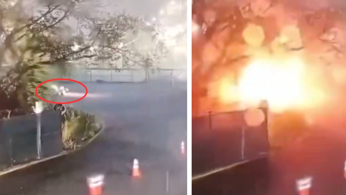 Video del incendio en refinería Dos Bocas, fue un carro