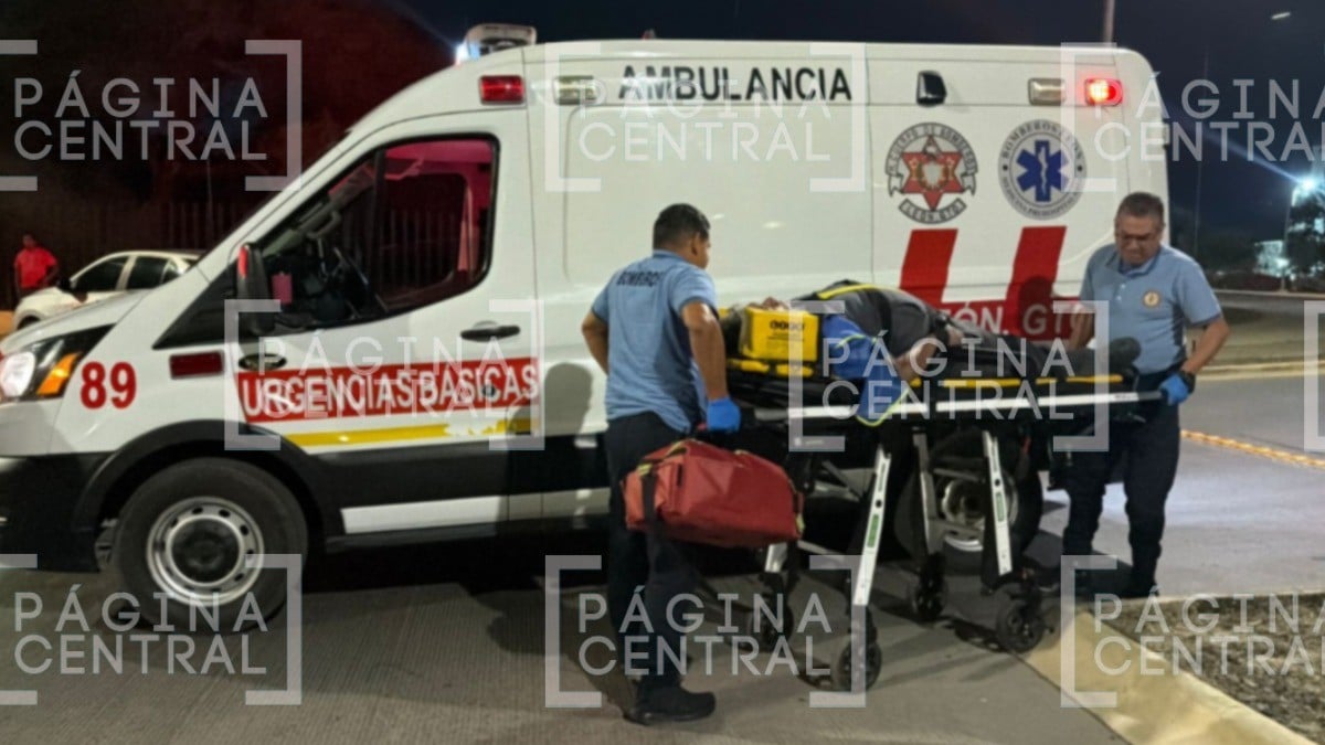 ¡Perdió el control y derrapó! Adulto mayor se accidenta en Parque Pilba
