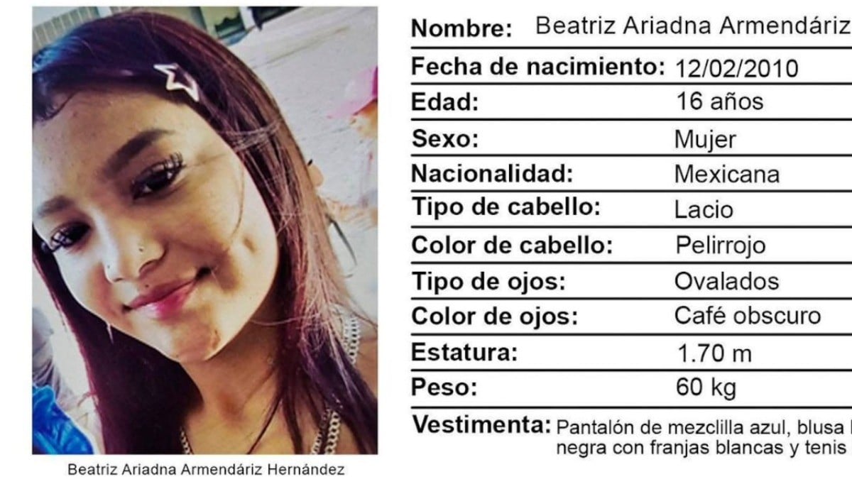 Beatriz desapareció en León, su familia clama ayuda para encontrarla