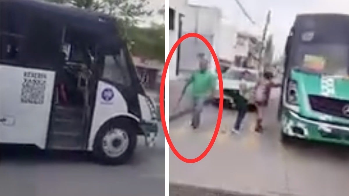 VIDEO Camionero saca machete y persigue a ciclista; todo quedó en video