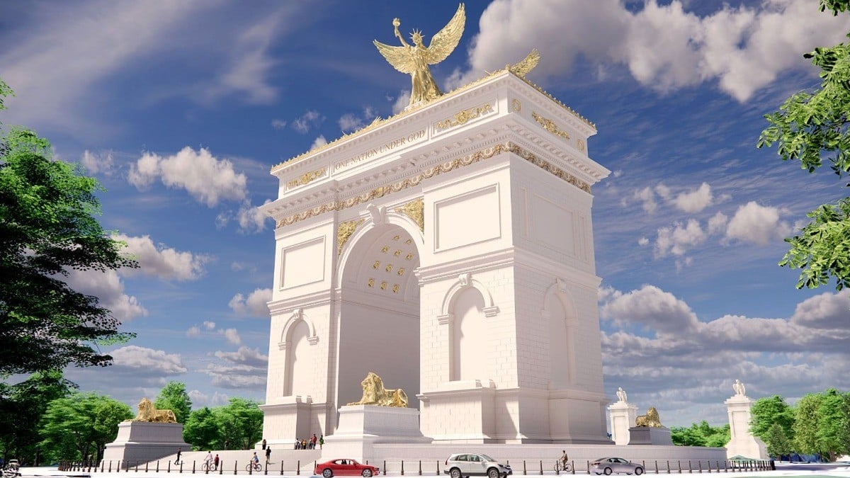 ¿Un Arco del Triunfo de 76 metros en Washington? Este es el proyecto de Donald Trump