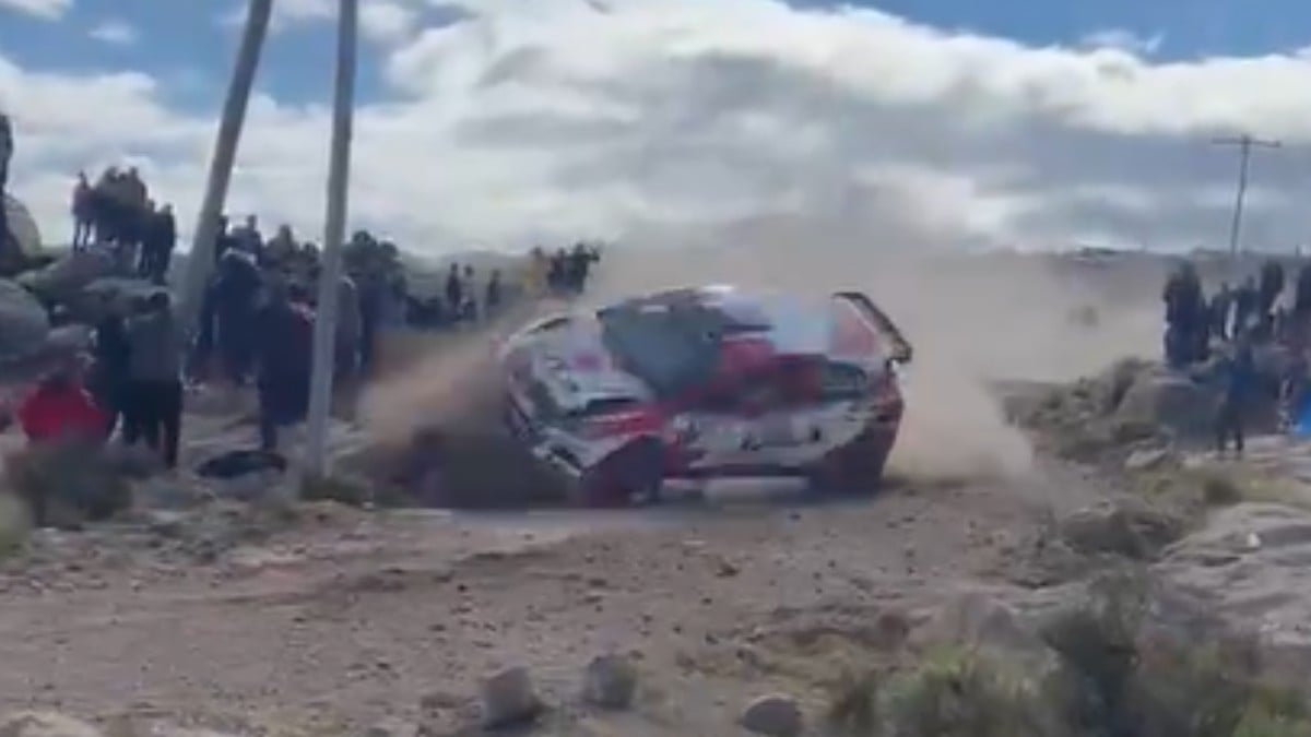 Volcadura en el Rally Sudamericano