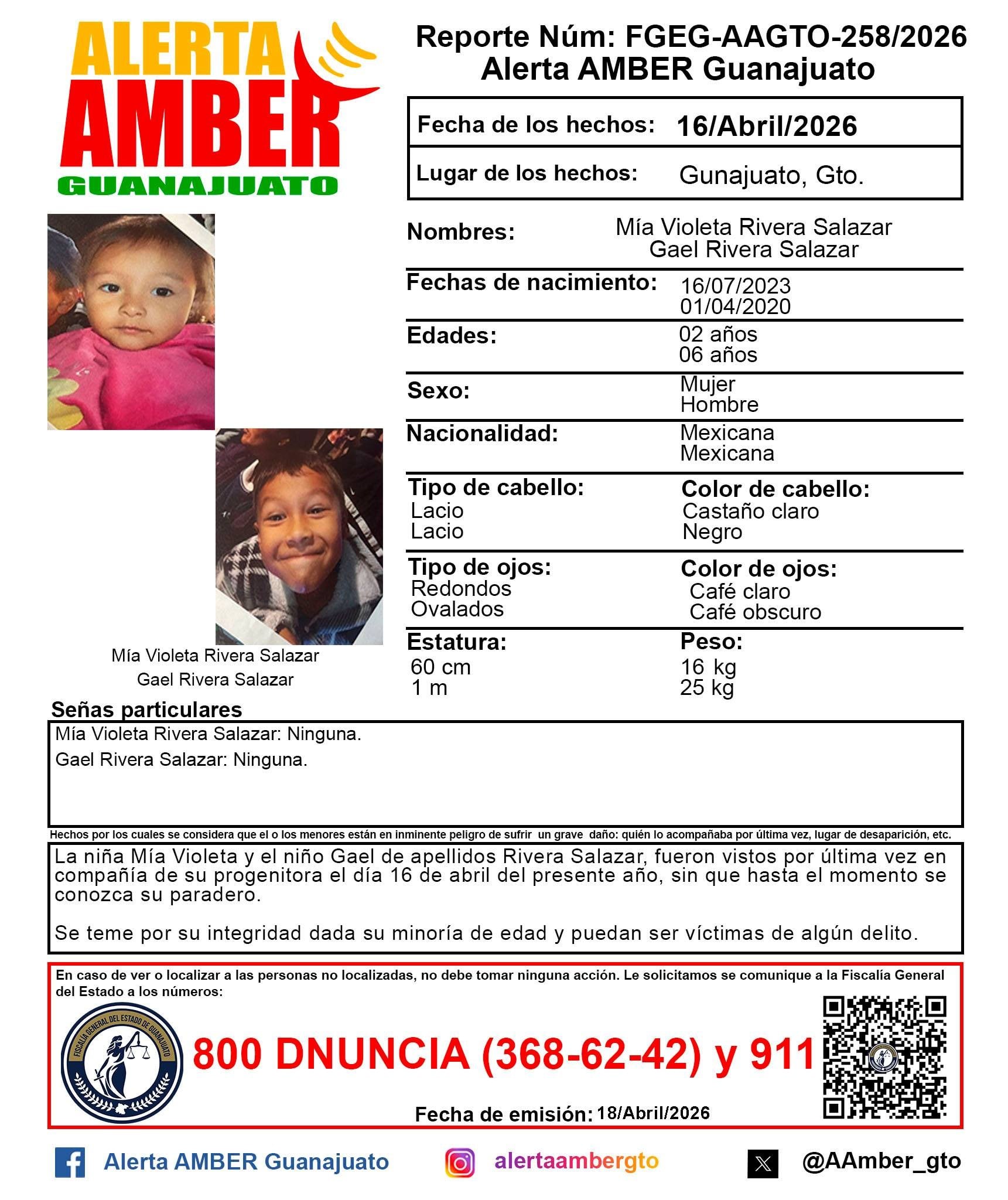 Familia desaparecida en Guanajuato