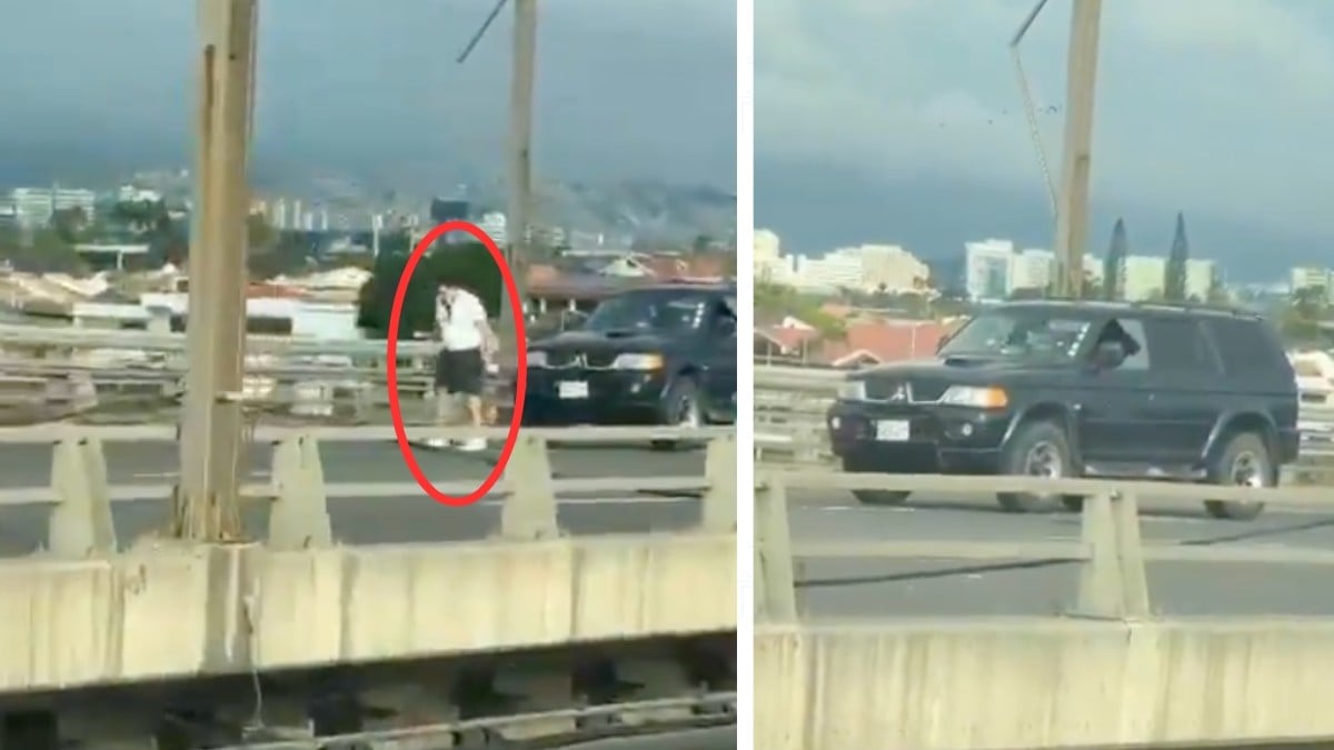 VIDEO Feminicidio en Guayaquil: Mujer es asesinada en pleno puente por su pareja policía