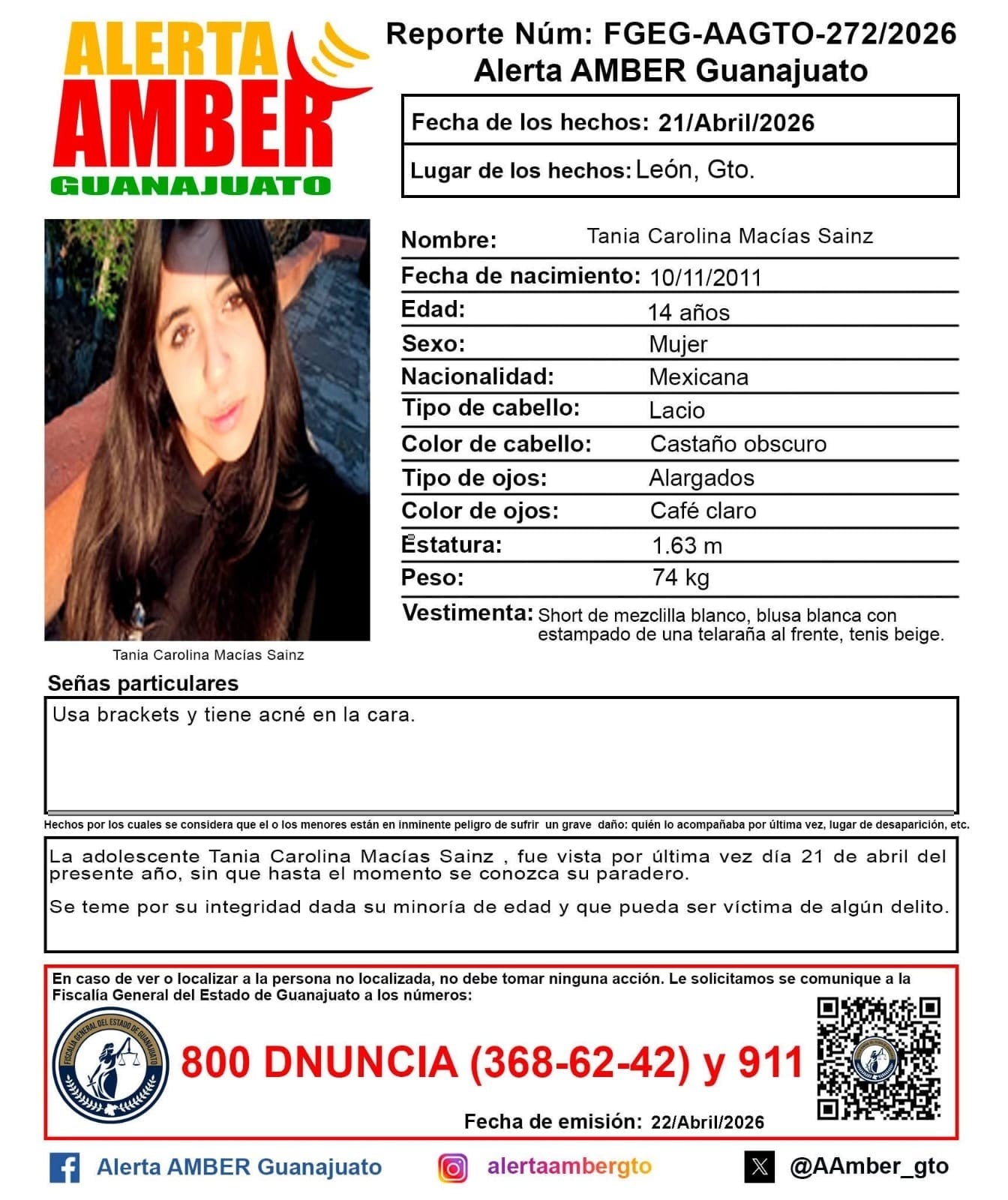 Alerta AMBER León