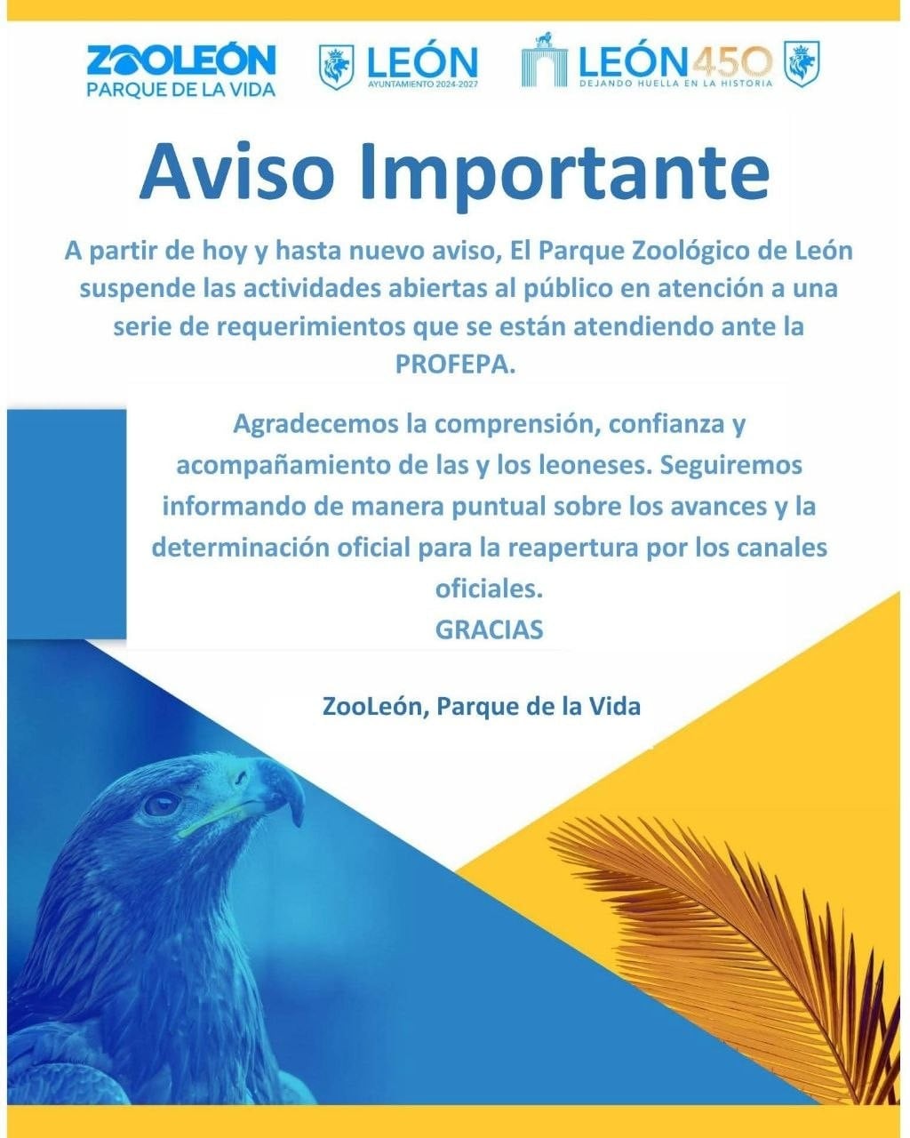 Cierra indefinidamente el ZooLeón