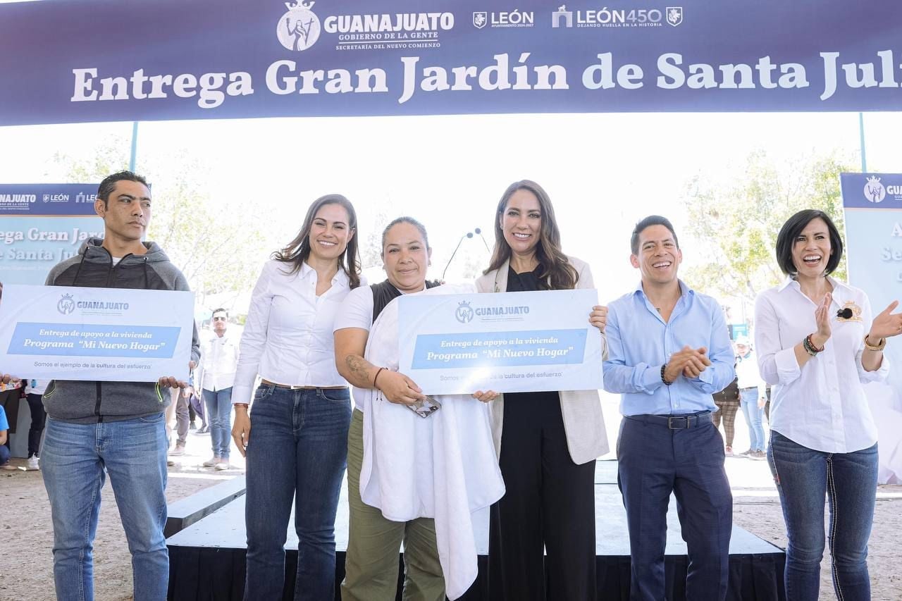 ¡Mi nuevo hogar! Entregan cheques de subsidio a familias leonesas para vivienda digna