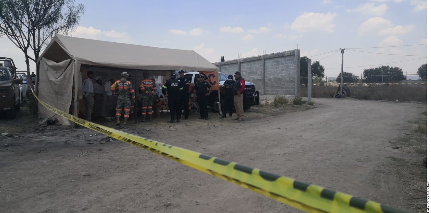 Mueren 4 huachicoleros en derrumbe de túnel en Acolman