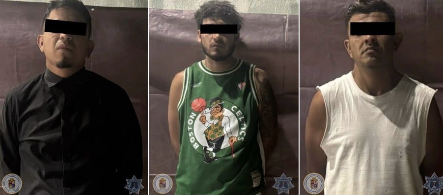 Caen tres presuntos distribuidores de droga con 5 mil dosis en La Carmona