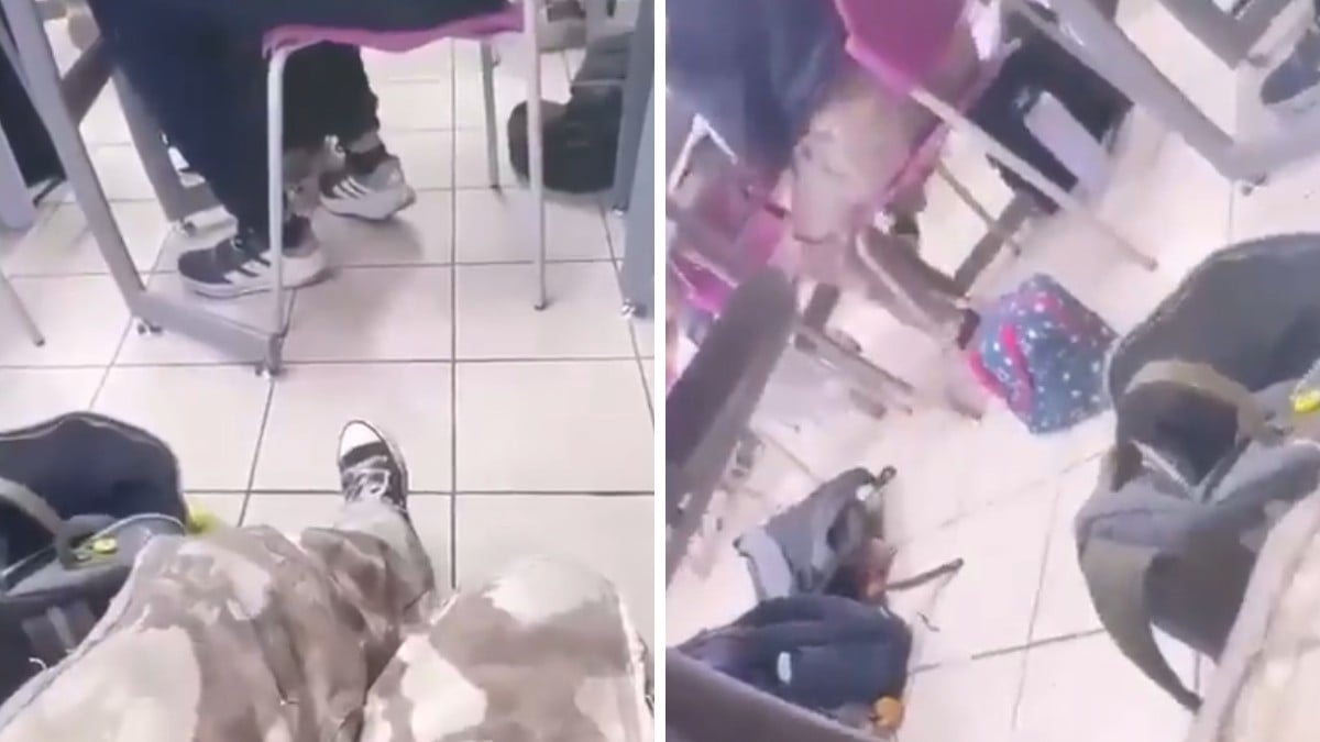 VIDEO 'Lo volteas a ver y te mato': Hombre amenaza a alumnos por bullying contra su hijo