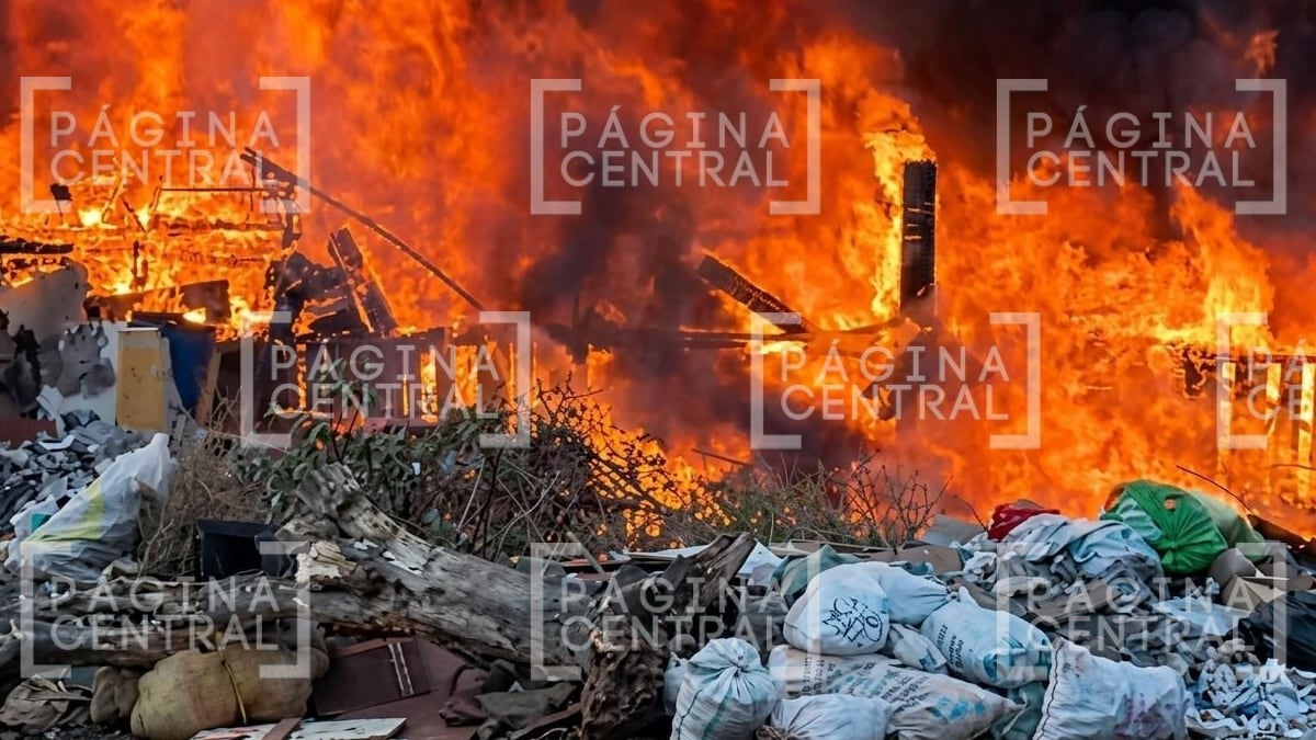 Incendio en vivienda improvisada en Villas de León