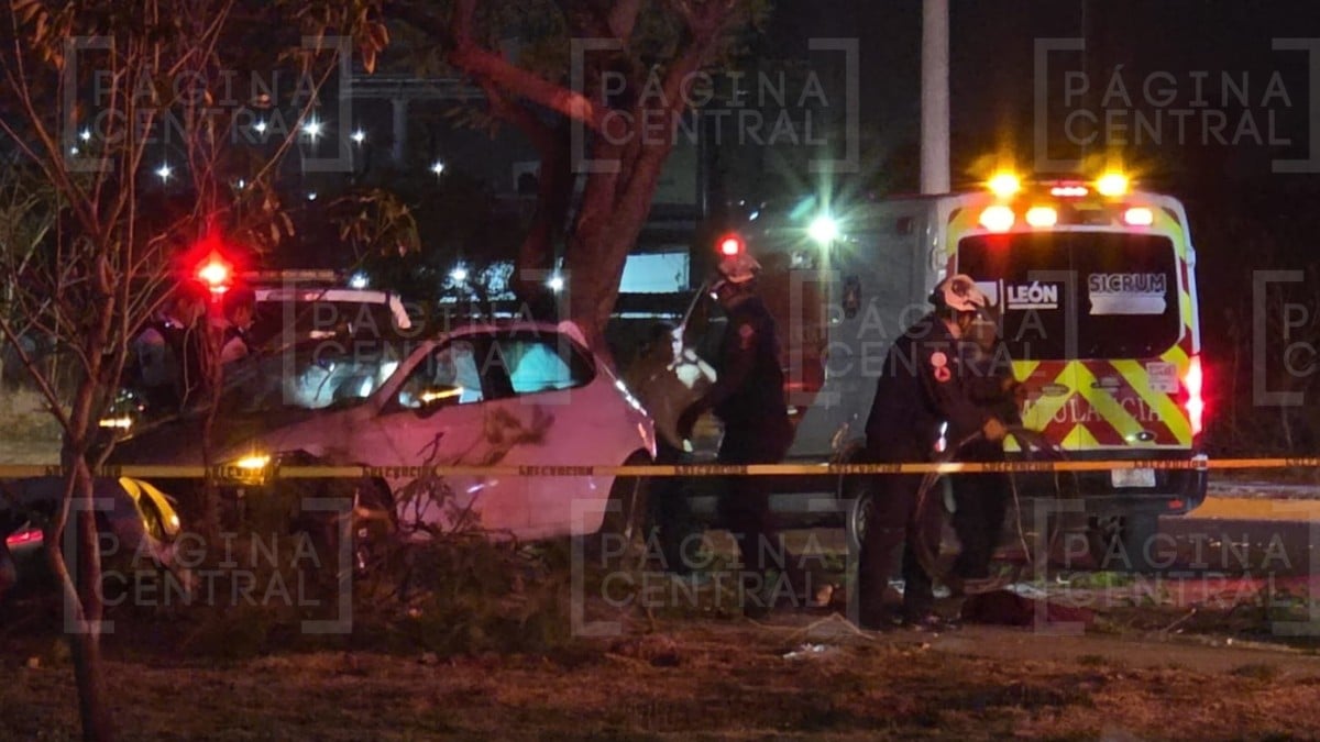 ¿Iba 'volando'? Conductor pierde el control de auto en Las Torres, tira árbol y poste de luz
