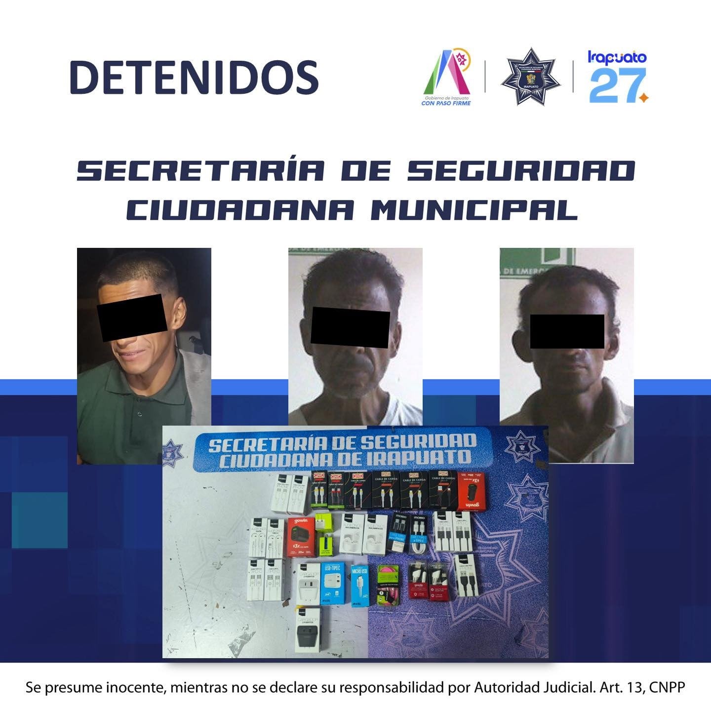 Detenidos en Irapuato