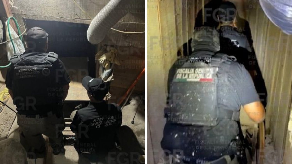 VIDEO Aseguran narcotúnel con una banda transportadora entre México y Estados Unidos