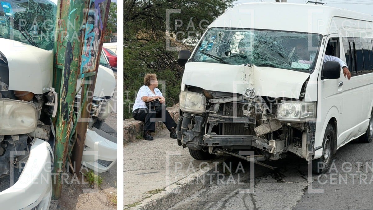 Chofer de camioneta con personal evita tragedia tras quedarse sin frenos; esto pasó