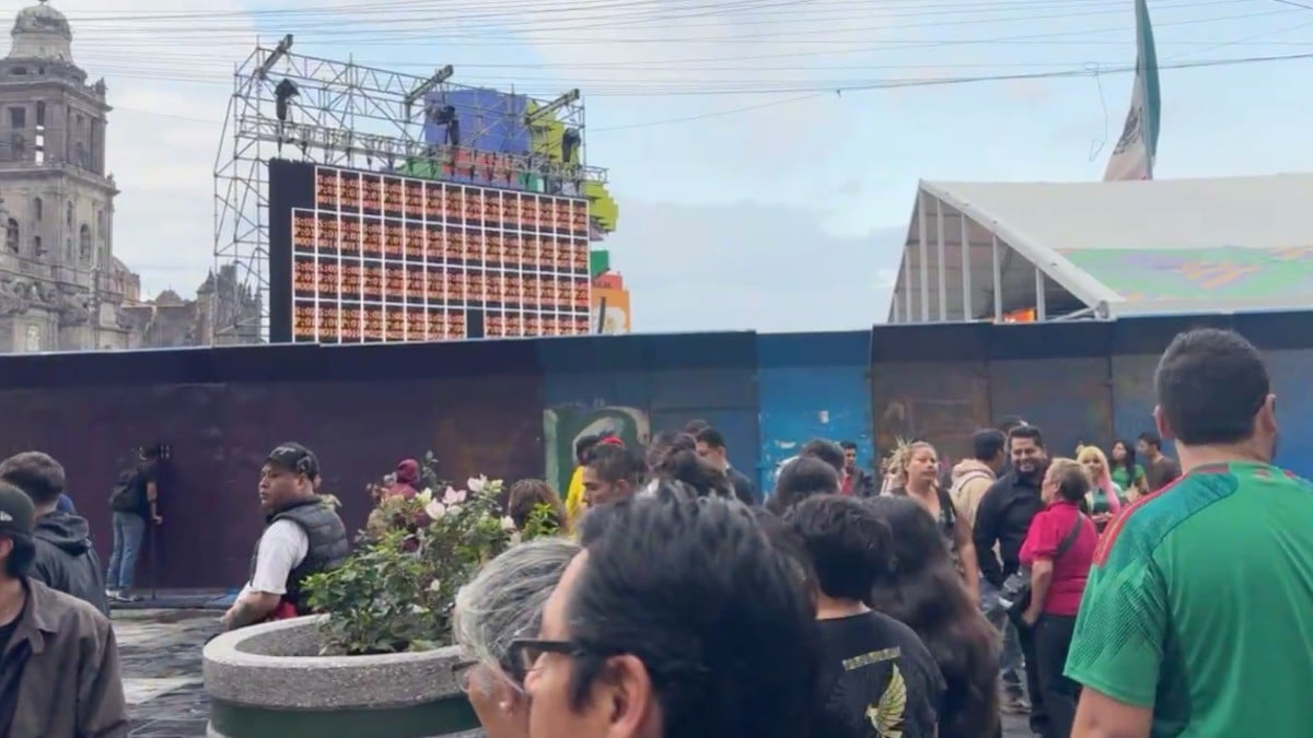¡El Zócalo ya respira Mundial! Así está el ambiente a unas horas de la inauguración