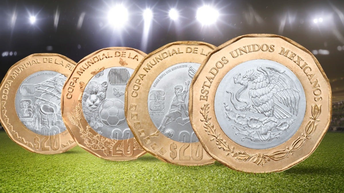 ¡Golazo financiero! Estas son las monedas que lanzó Banxico para el Mundial 2026