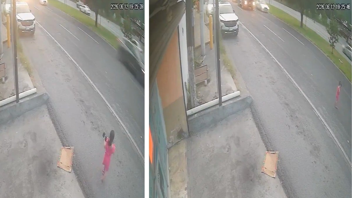 VIDEO “¿Dónde está tu mamá?” Héroes salvan la vida de niña caminando sola en la carretera